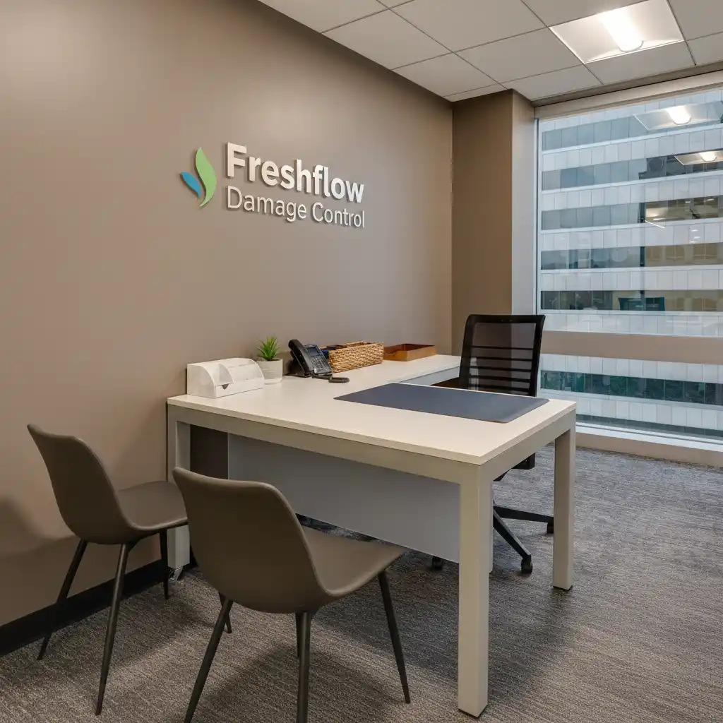Freshflow Damage Control office interior in Ridgefield New Jersey